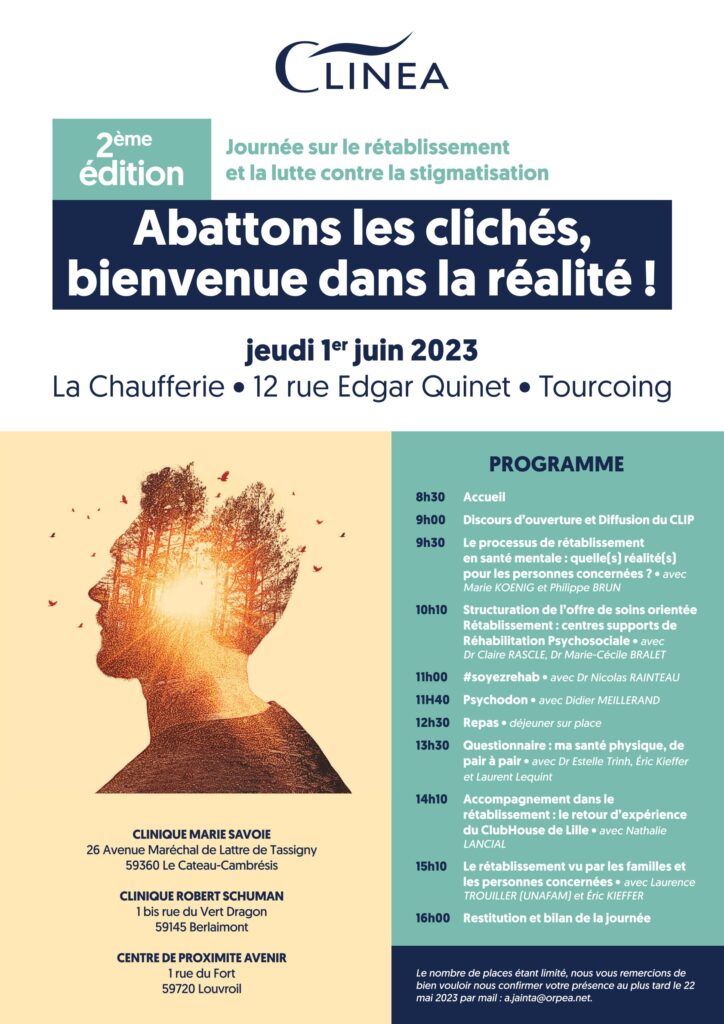 Journée Clinéa sur le rétablissement et lutte contre la stigmatisation