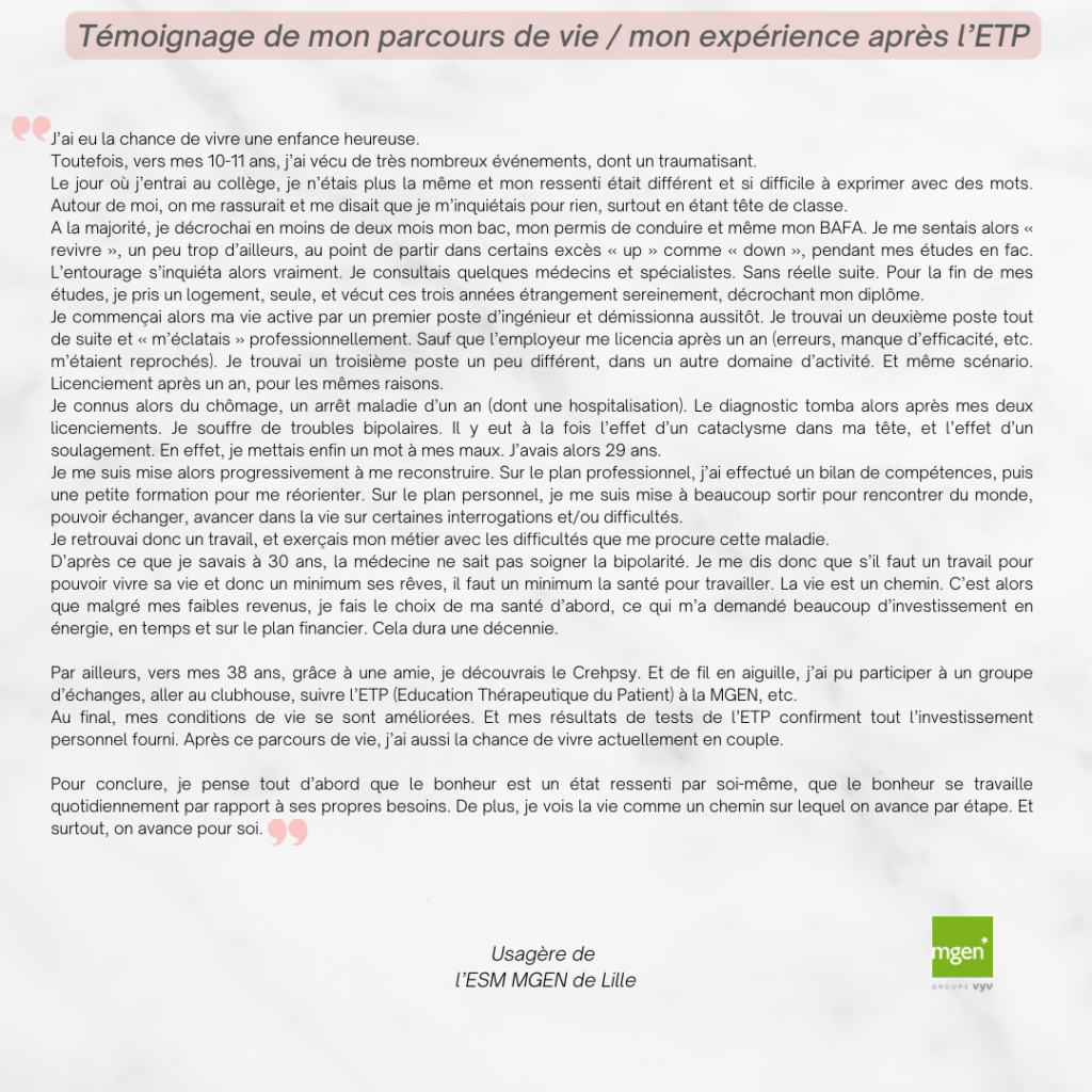 Témoignages 1